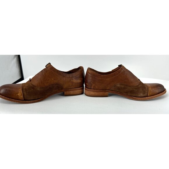 Kork Ease Niseda Brown Distressed Leather Oxford Womens 7.5 Buckle Closure - Picture 9 of 10